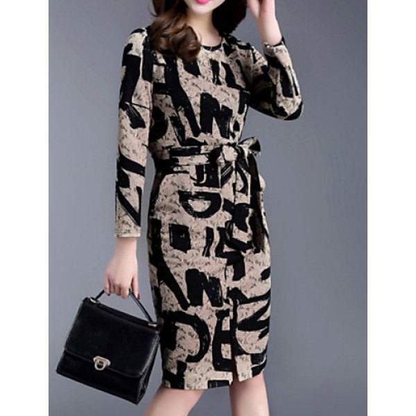 Spring New Women Lace Printed Dress