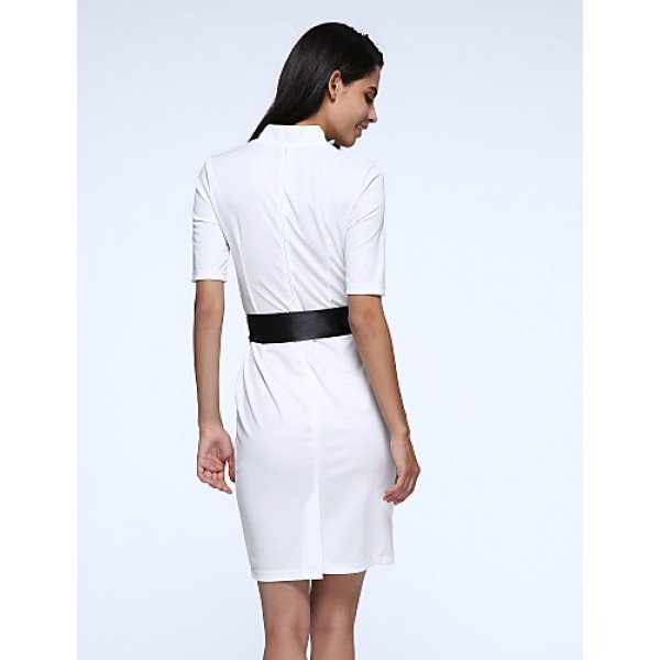 Women's Vintage Elegant Business Casual Half-sleeve Dress