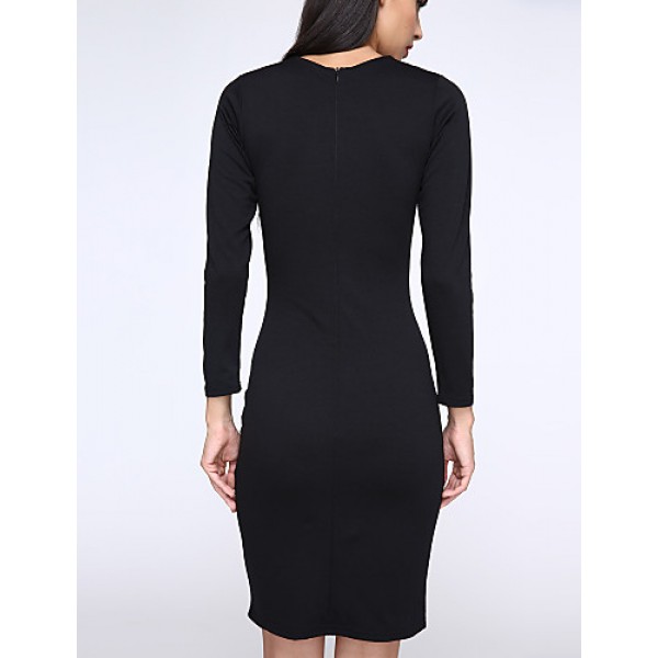 Women's Keyhole Bodycon Pencil Party Mini Dress